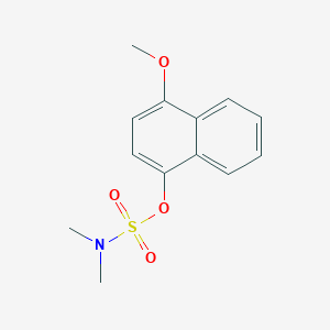 molecular formula C13H15NO4S B14119321 4-Methoxy-1-naphthalenyl N,N-dimethylsulfamate 