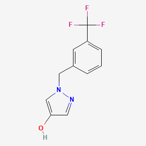 molecular formula C11H9F3N2O B1411939 1-(3-Trifluoromethylbenzyl)-1H-pyrazol-4-ol CAS No. 1715776-50-3