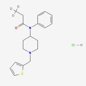 molecular formula C19H25ClN2OS B14119455 Thienyl Fentanyl-d3 Hydrochloride CAS No. 1189677-23-3