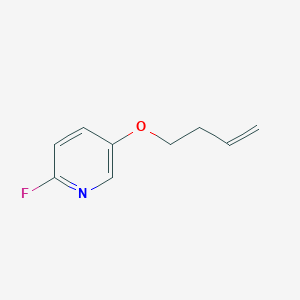 molecular formula C9H10FNO B1411946 5-(丁-3-烯-1-氧基)-2-氟吡啶 CAS No. 1553211-67-8