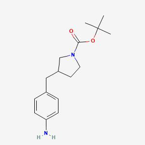 molecular formula C16H24N2O2 B14119477 tert-Butyl 3-(4-aminobenzyl)pyrrolidine-1-carboxylate CAS No. 1187172-03-7