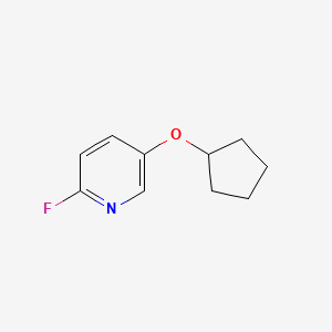 molecular formula C10H12FNO B1411948 5-(Cyclopentyloxy)-2-fluoropyridine CAS No. 1548168-11-1