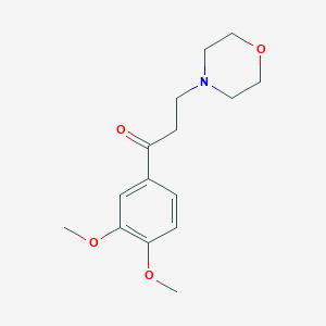 molecular formula C15H21NO4 B14119483 1-(3,4-Dimethoxy-phenyl)-3-morpholin-4-yl-propan-1-one 