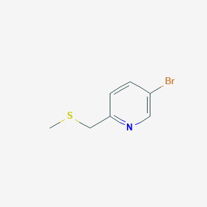 molecular formula C7H8BrNS B1411952 5-Bromo-2-methylsulfanylmethyl-pyridine CAS No. 1566292-79-2