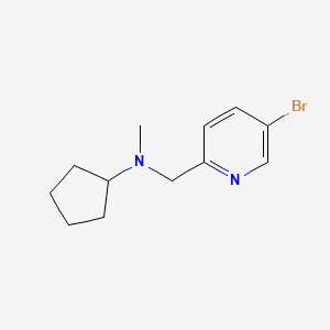 molecular formula C12H17BrN2 B1411953 N-[(5-bromopyridin-2-yl)methyl]-N-methylcyclopentanamine CAS No. 1708414-92-9