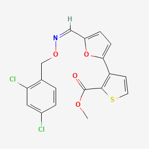 Methyl 3-(5-((((2,4-dichlorobenzyl)oxy)imino)methyl)-2-furyl)-2-thiophenecarboxylate