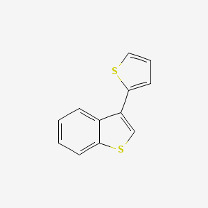 molecular formula C12H8S2 B14119568 3-(Thiophen-2-yl)benzo[b]thiophene 