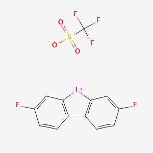 3,7-Difluorodibenzo[b,d]iodol-5-ium trifluoromethanesulfonate