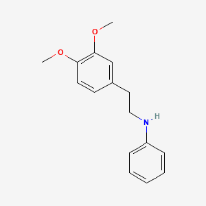 molecular formula C16H19NO2 B14119608 N-(3,4-Dimethoxyphenethyl)aniline 