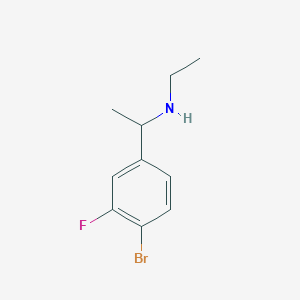 molecular formula C10H13BrFN B1411962 [1-(4-Bromo-3-fluorophenyl)ethyl](ethyl)amine CAS No. 1601766-88-4