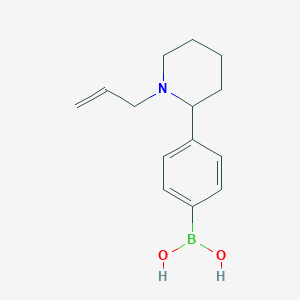 molecular formula C14H20BNO2 B14119627 4-(1-Allyl-piperidin-2-YL)-benzeneboronic acid 