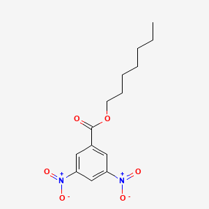 molecular formula C14H18N2O6 B14119629 Heptyl 3,5-dinitrobenzoate CAS No. 10478-05-4