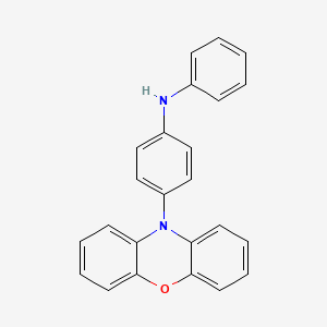 molecular formula C24H18N2O B14119670 4-(10H-Phenoxazin-10-yl)-N-phenylaniline 