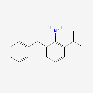 2-(1-Phenylethenyl)-6-(propan-2-yl)aniline