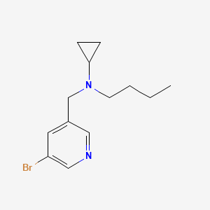 molecular formula C13H19BrN2 B1411969 N-[(5-bromopyridin-3-yl)methyl]-N-butylcyclopropanamine CAS No. 1713935-46-6