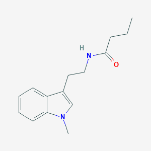 molecular formula C15H20N2O B141197 N-Butanoyl-5-methyltryptamine CAS No. 153342-22-4