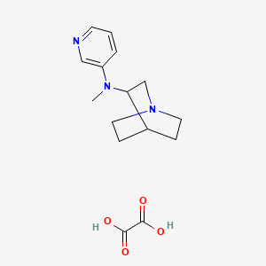 molecular formula C15H21N3O4 B14119709 (1-Aza-Bicyclo[2.2.2]Oct-3-Yl)-Pyridin-3-Yl-Methyl-Amine Oxalate 