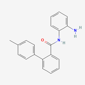 molecular formula C20H18N2O B14119716 4'-Methylbiphenyl-2-carboxylic acid (2-aminophenyl)amide 