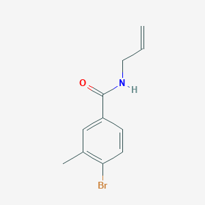 molecular formula C11H12BrNO B1411972 4-溴-3-甲基-N-(丙-2-烯-1-基)苯甲酰胺 CAS No. 1566892-86-1