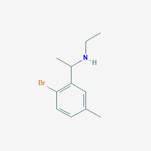 molecular formula C11H16BrN B1411973 [1-(2-溴-5-甲基苯基)乙基](乙基)胺 CAS No. 1598355-32-8