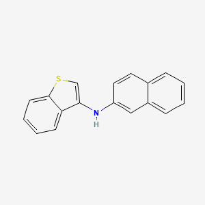 molecular formula C18H13NS B14119732 N-(naphthalen-2-yl)-1-benzothiophen-3-amine 