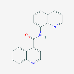 molecular formula C19H13N3O B14119756 N-(Quinolin-8-yl)quinoline-4-carboxamide 