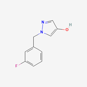 molecular formula C10H9FN2O B1411977 1-(3-氟苄基)-1H-吡唑-4-醇 CAS No. 1598633-14-7