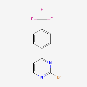 molecular formula C11H6BrF3N2 B14119773 2-Bromo-4-[4-(trifluoromethyl)phenyl]pyrimidine 