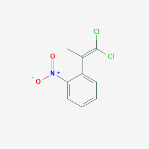 molecular formula C9H7Cl2NO2 B14119806 1-(2-2-Dichloro-1-methylvinyl)-2-nitrobenzene 