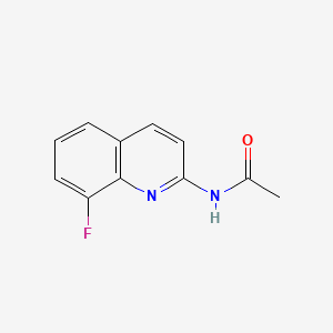 molecular formula C11H9FN2O B14119824 N-(8-Fluoroquinolin-2-yl)acetamide 