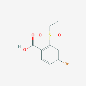 molecular formula C9H9BrO4S B1411985 4-溴-2-乙磺酰基苯甲酸 CAS No. 1383826-63-8