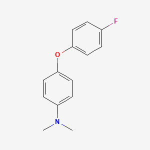 molecular formula C14H14FNO B14119860 [4-(4-fluorophenoxy)phenyl]-N,N-dimethylamine 