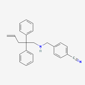 molecular formula C25H24N2 B14119867 4-[(2,2-Diphenyl-4-pentenylamino)methyl]benzonitrile 