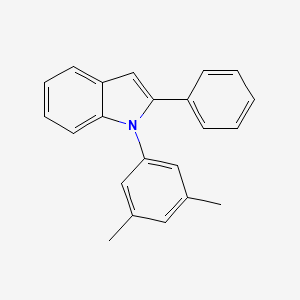 molecular formula C22H19N B14119907 1-(3,5-Dimethylphenyl)-2-phenyl-1H-indole 