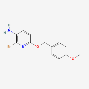 molecular formula C13H13BrN2O2 B14119944 2-Bromo-6-((4-methoxybenzyl)oxy)pyridin-3-amine 