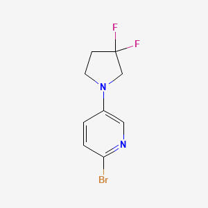 molecular formula C9H9BrF2N2 B1412005 2-Bromo-5-(3,3-difluoropyrrolidin-1-yl)pyridine CAS No. 1774895-04-3