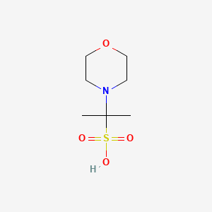 molecular formula C7H15NO4S B14120130 2-Morpholin-4-yl-propane-2-sulfonic acid 