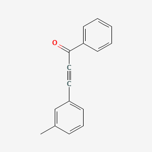 molecular formula C16H12O B14120135 3-(3-Methylphenyl)-1-phenylprop-2-yn-1-one 