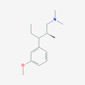 molecular formula C15H25NO B14120149 (2R)-3-(3-methoxyphenyl)-N,N,2-trimethylpentan-1-amine CAS No. 1415566-79-8