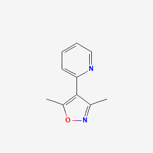 molecular formula C10H10N2O B14120151 2-(3,5-Dimethyl-4-isoxazolyl)pyridine 