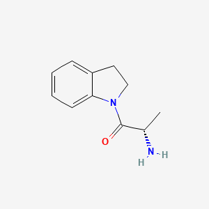 molecular formula C11H14N2O B14120158 (2S)-2-amino-1-(2,3-dihydro-1H-indol-1-yl)propan-1-one 