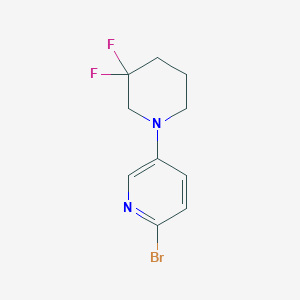 molecular formula C10H11BrF2N2 B1412019 2-Bromo-5-(3,3-difluoropiperidin-1-yl)pyridine CAS No. 1779121-40-2