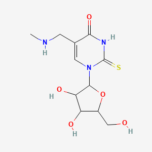 molecular formula C11H17N3O5S B14120337 5-(Methylaminomethyl)-2-thiouridine 