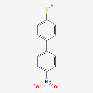 molecular formula C12H9NO2S B14120359 4'-Nitro-[1,1'-biphenyl]-4-thiol 