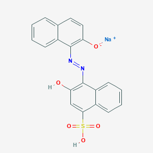 molecular formula C20H13N2NaO5S B14120405 Sodium;1-[(2-hydroxy-4-sulfonaphthalen-1-yl)diazenyl]naphthalen-2-olate 