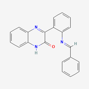 (E)-3-(2-(benzylideneamino)phenyl)quinoxalin-2(1H)-one