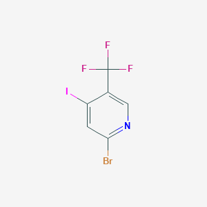 molecular formula C6H2BrF3IN B1412071 2-Bromo-4-iodo-5-(trifluoromethyl)pyridine CAS No. 1227593-55-6
