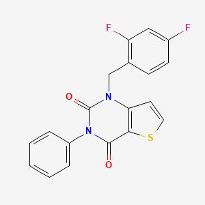 1-(2,4-difluorobenzyl)-3-phenylthieno[3,2-d]pyrimidine-2,4(1H,3H)-dione