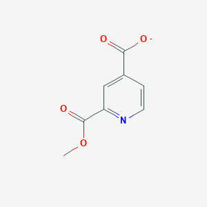 molecular formula C8H6NO4- B14120733 2-Methoxycarbonylpyridine-4-carboxylate 