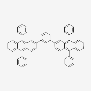 molecular formula C58H38 B14120758 1,3-Bis(9,10-diphenylanthracene-2-yl) benzene 